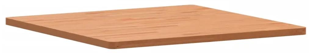 Piano per tavolo 80x80x2,5 cm quadrato legno massello di faggio