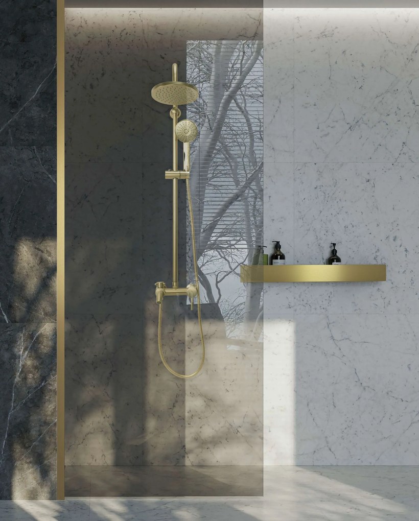 Mensola da bagno SF04 60cm gold brush