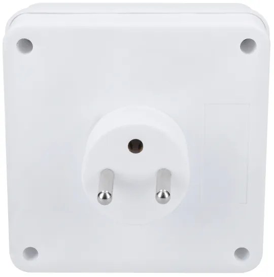 Solight P108 - Presa multipla 4x 10A bianca