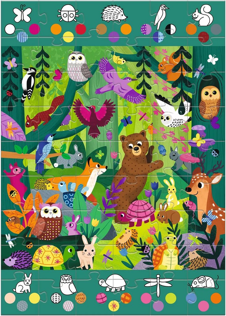 Puzzle gigante di osservazione - Bosco - 54 pz