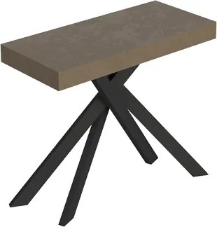 Consolle allungabile Libo - Tortora gambe antracite 90x40/300 cm