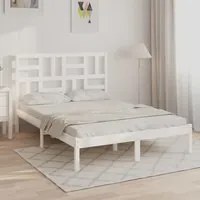 Giroletto Bianco in Legno Massello 120x190 cm Small Double 3105921