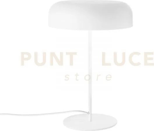 Lampada da tavolo iceman bianca 2 luci attacco e14 30x30x45cm in me...