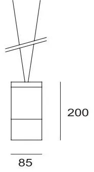 Sospensione cromo vetro trasparente - 1xcm,600