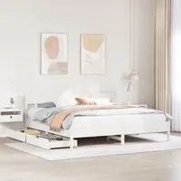 Letto senza Materasso Bianco 180x200 cm Legno Massello di Pino 3301858