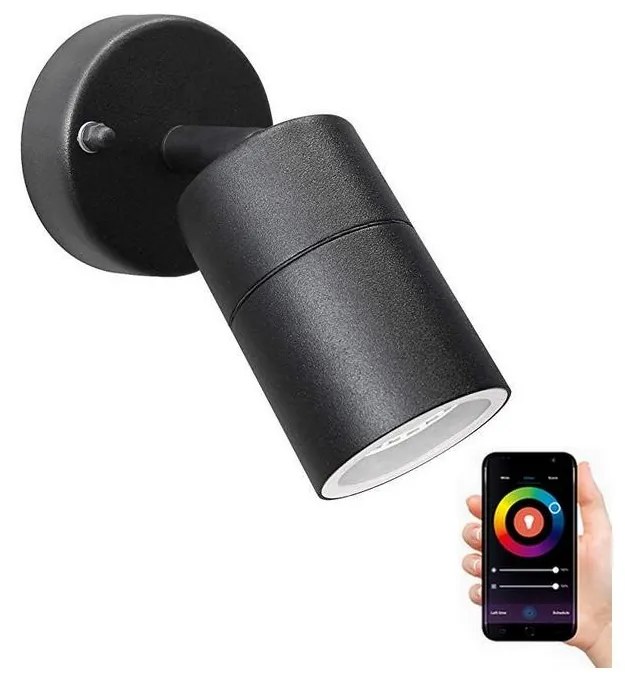 Immax NEO 07118B-2-LED RGB+CCT Luce da esterno dimmerabile 1xGU10/5,5W/230V IP65