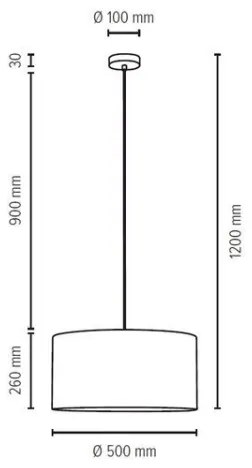 Spot-Light 3754027 - Lampadario a cavo SCARLETT 1xE27/60W/230V