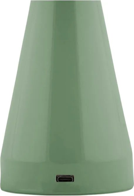 Lampada da tavolo dimmerabile a LED verde con paralume in metallo (altezza 20,5 cm) Rachel - Leitmotiv