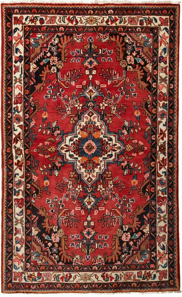 Hamedan Tappeto 220x130 (Iran) Annodato A Mano