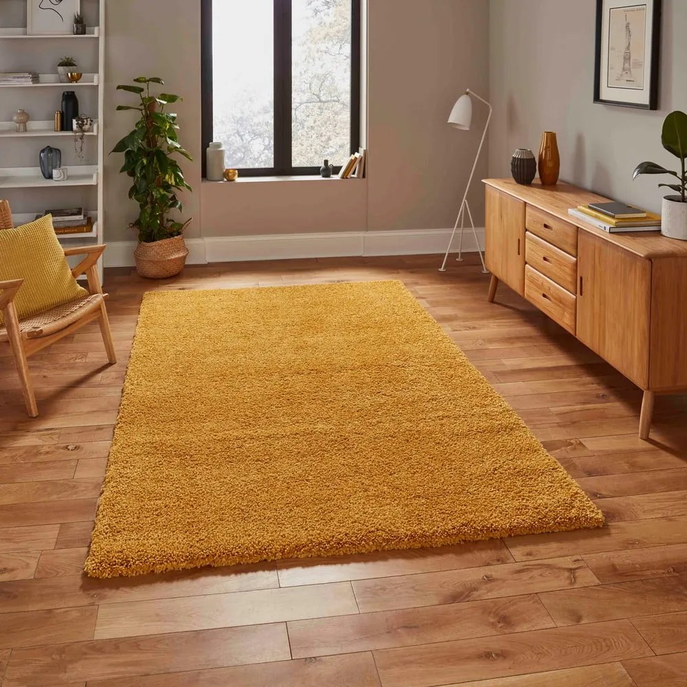 Tappeto giallo senape , 160 x 220 cm Sierra - Think Rugs