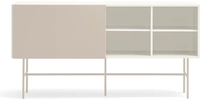 Cassettiera bassa beige/crema con ante scorrevoli 180x91 cm Nube - Teulat