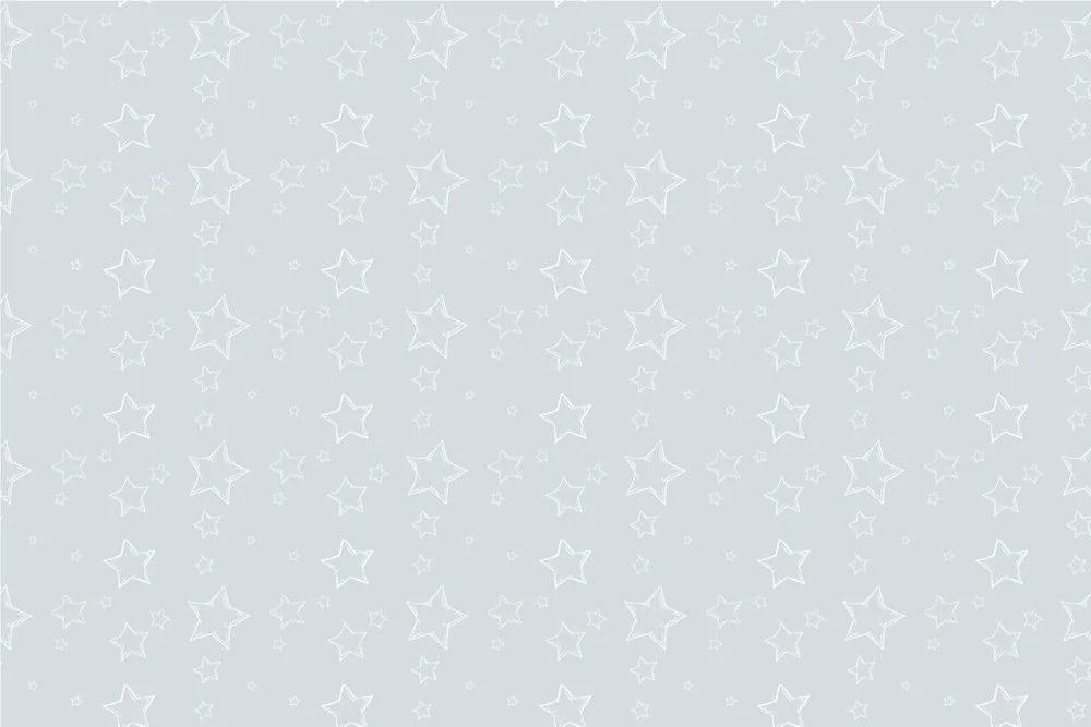 Carta da parati – Stelline spaziali grigie
