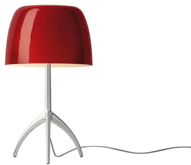 Foscarini - Lumiere Piccolo Lampada da Tavolo E14 Alu/Ciliegio Dimmerabile Foscarini