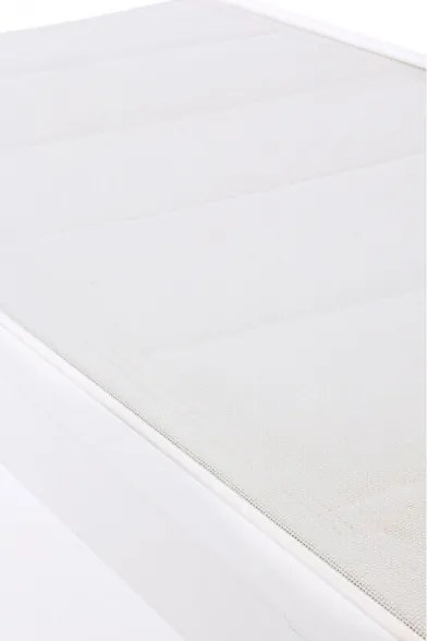 Lettino Prendisole In Alluminio E Textilene Imbottito Con Ruote Summer Bianco