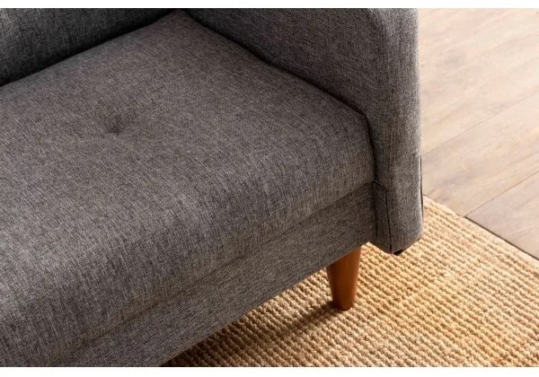 Divano a due posti NARA, grigio chiaro