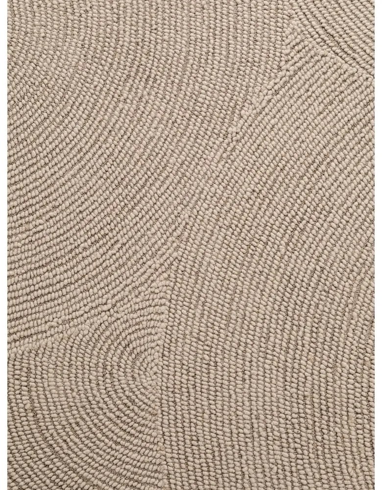 Tappeto rotondo beige in lana tessuto a mano ø 120 cm Eleni Light Beige – Hanse Home