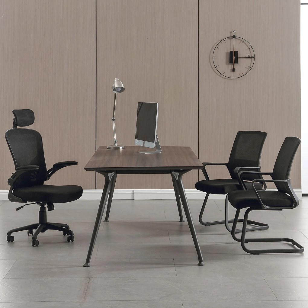 Set 2 Sedie Ufficio Ospiti per Riunioni Conferenza Sala d'attesa Visitatori