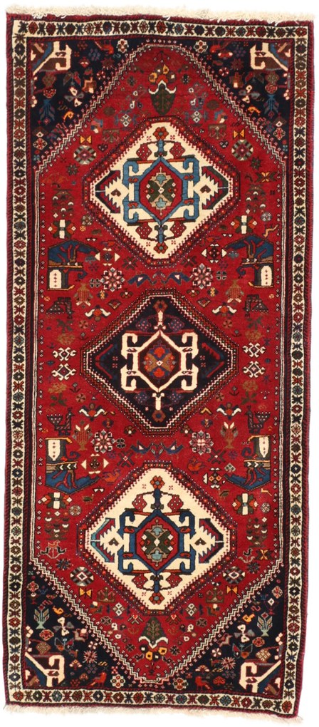 Shiraz Tappeto persiano 80 x 190 (Iran) Annodato A Mano