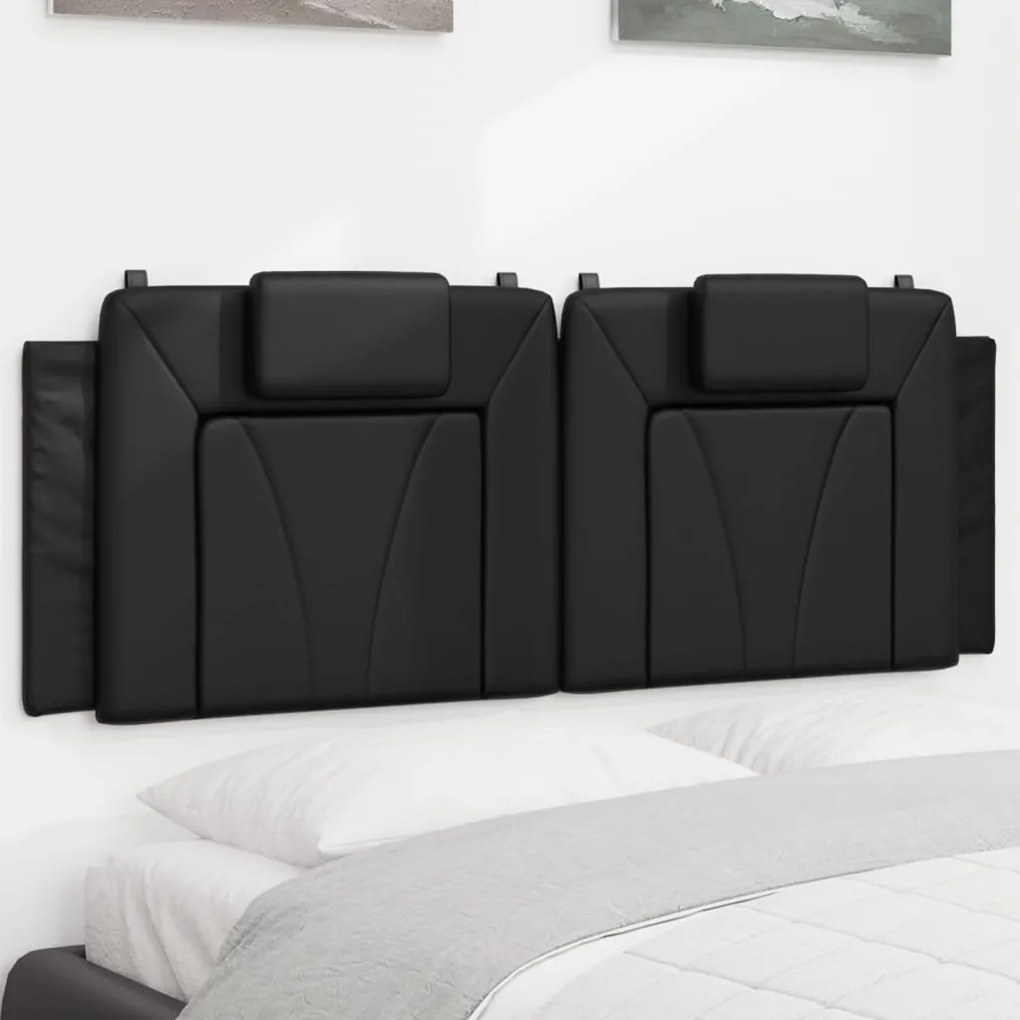 Cuscino Testiera Nero 140 Cm İn Similpelle /