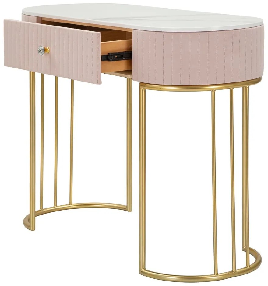 Consolle rosa 100x40 cm Montpellier - Mauro Ferretti