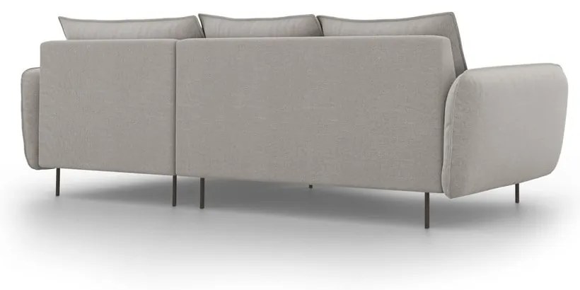 Divano angolare grigio chiaro, angolo destro Vienna - Cosmopolitan Design