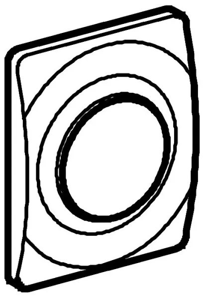 GROHE 37018SH0 - Pulsante di azionamento SURF 116 × 144 mm bianco