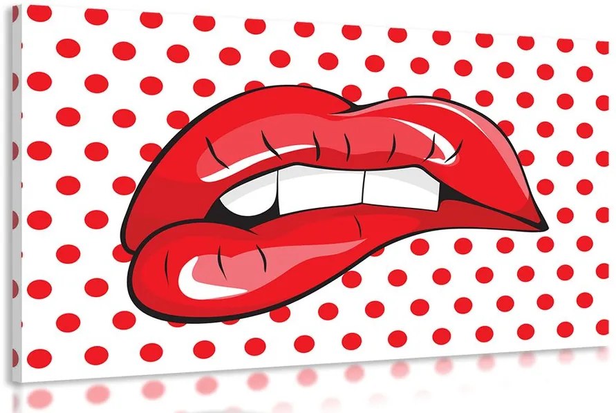 Stampa su tela – Labbra pop art