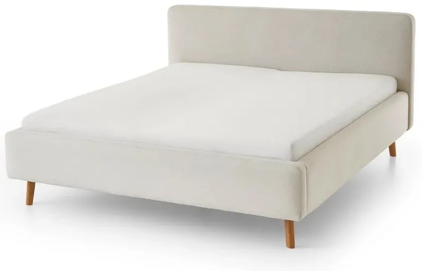 Letto singolo imbottito color crema rete non inclusa 120x200 cm Mattis – Meise Möbel