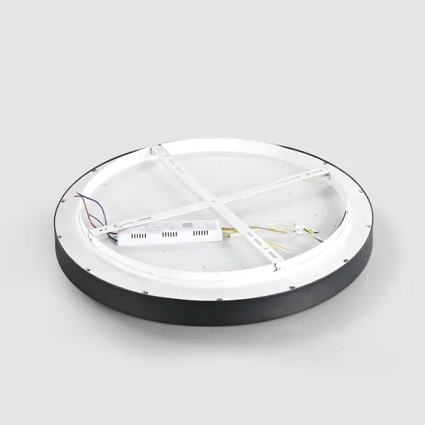 Brilagi - Lampada LED dimmerabile GLASS POOL DOUBLE LED/48W/230V 40 cm nera + telecomando