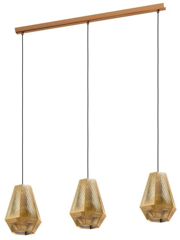 Eglo 43228 - Lampadario a sospensione con filo CHIAVICA 3xE27/28W/230V