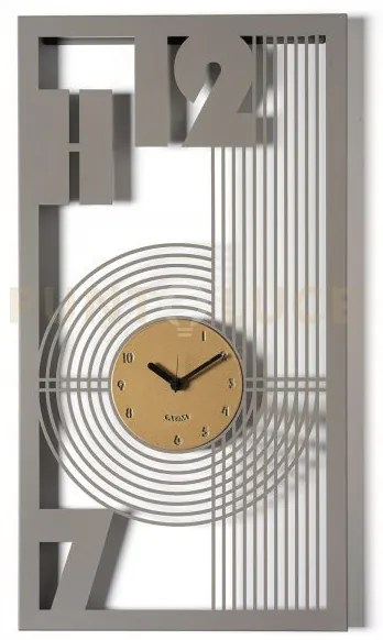 Orologio classico gropius fango,oro laccato