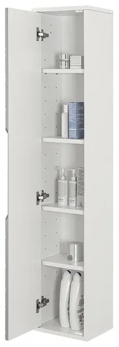 Colonna bagno sospesa 30x150 Furore verde salvia con ripiani interni