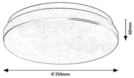 Rabalux 77140 - Plafoniera LED per il bagno con sensore LOWAR 24W/230V 4000K IP44