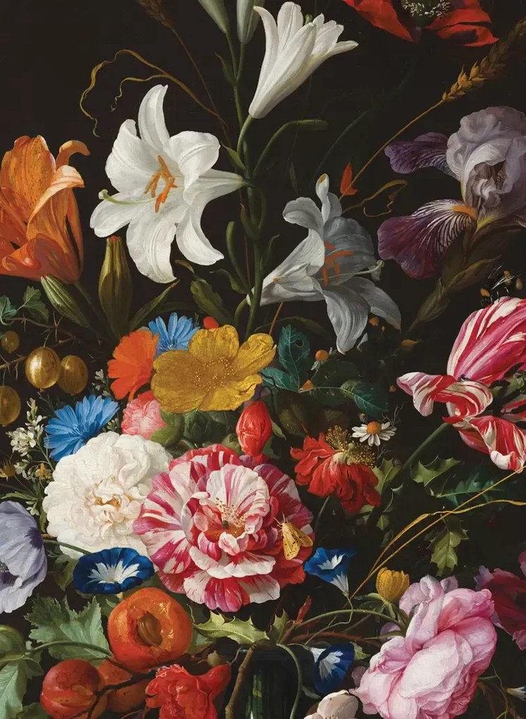 KEK Amsterdam Carta da parati panoramica Golden Age Flowers 4 - Multicolor - 3.896m