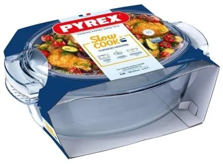 Pirofila PYREX con coperchio, capacità 5,8 l