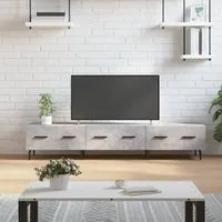 Mobile Porta TV Grigio Cemento 150x36x30 cm Legno Multistrato 829168