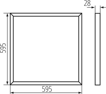 Kanlux 31173 - Pannello a plafone LED BAREV LED/40W/230V 4000K 60x60 cm