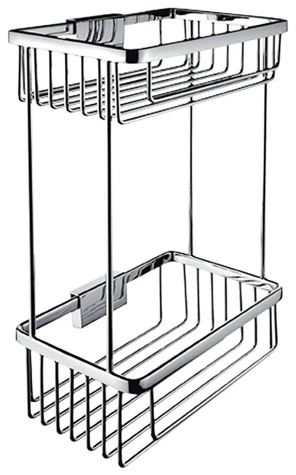 NIMCO Ki 14017D-26 - Mensola a muro per doccia a due livelli KIBO cromo lucido