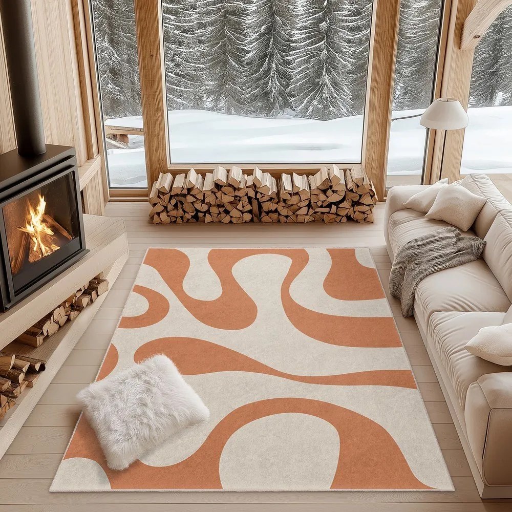 Passatoia arancione lavabile 80x200 cm Caramel Latte – Mila Home