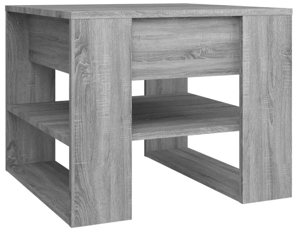 Tavolino salotto grigio sonoma 55,5x55x45 cm legno multistrato
