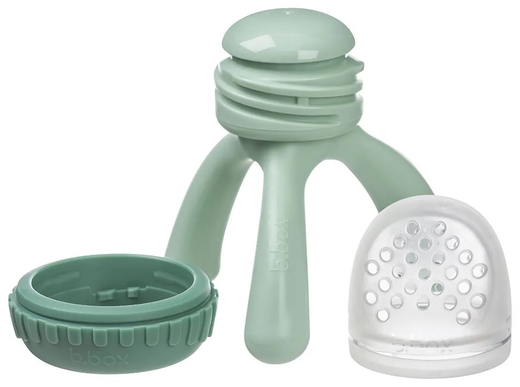 Ciuccio per alimenti e massaggiagengive - verde chiaro