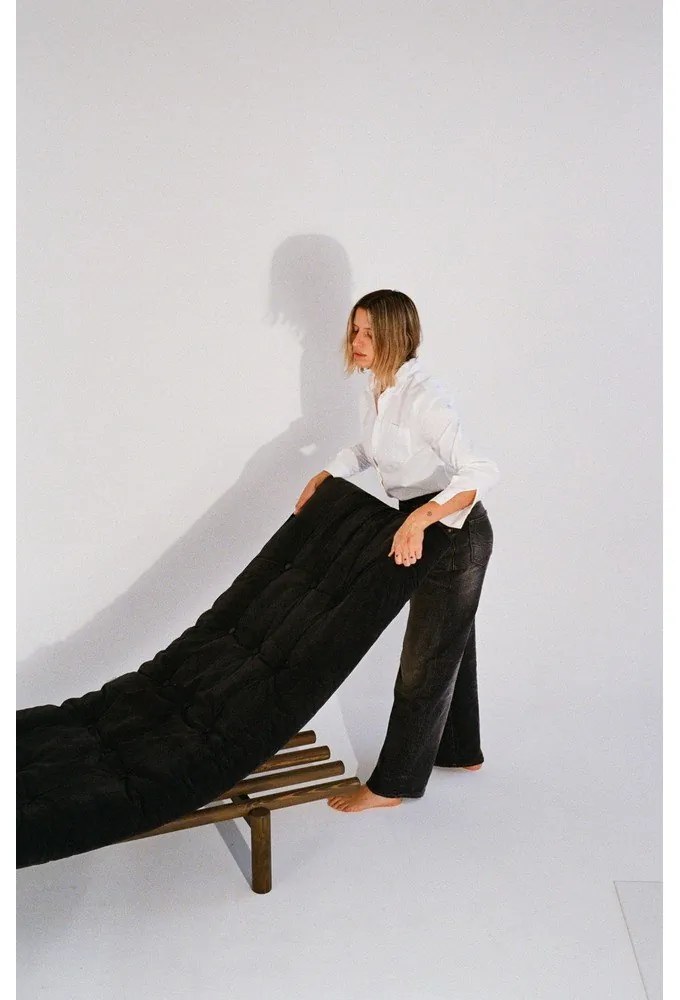 Divano in velluto a coste marrone senape 200 cm Next - Karup Design