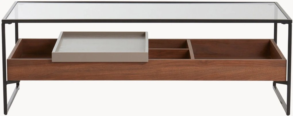 Tavolino da salotto con piano in legno di pioppo Sveg