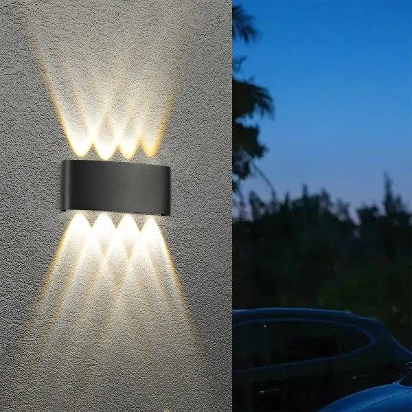 Brilagi - Applique da parete LED per esterni FLAREBOX LED/8W/230V nero IP65