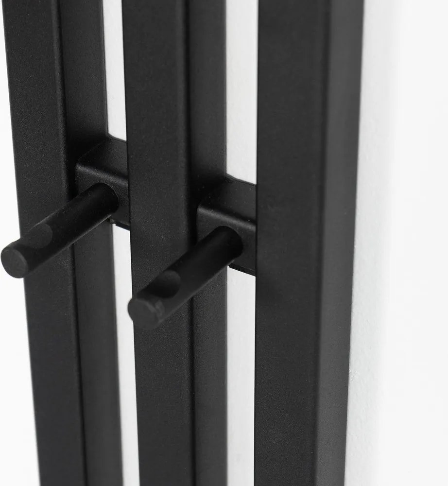 Attaccapanni da parete nero in metallo 65 cm Senza – Spinder Design