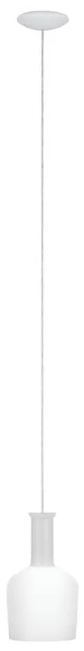 Eglo 62265 - Lampadario a sospensione con filo PASCOA 1xE27/60W/230V 15,6 cm bianco