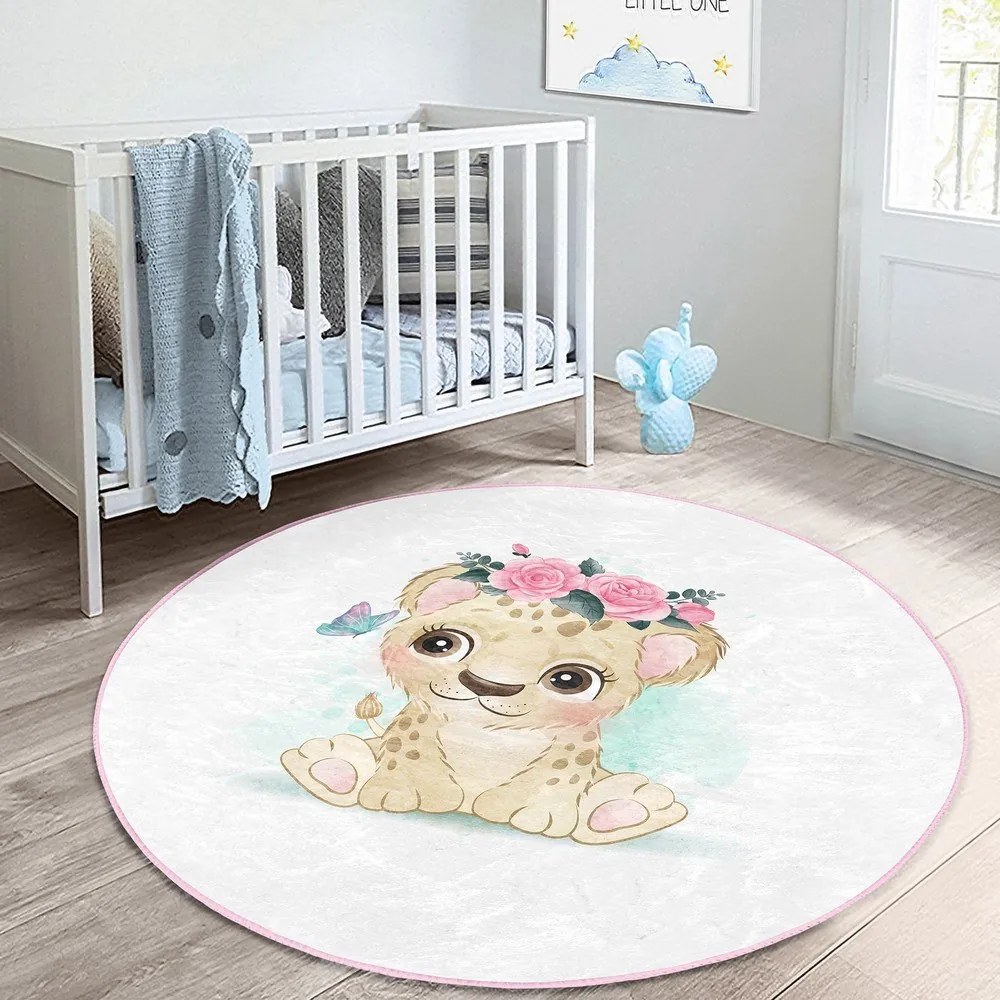 Tappeto bianco per bambini ø 80 cm Comfort - Mila Home