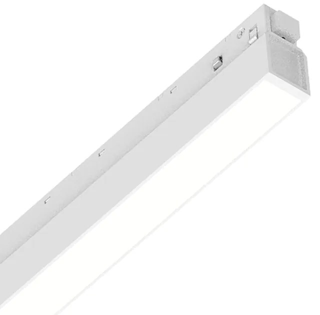 Supporto Lineare Binario Dali Ego Wide Alluminio Bianco Led 13W 3000K Luce Calda