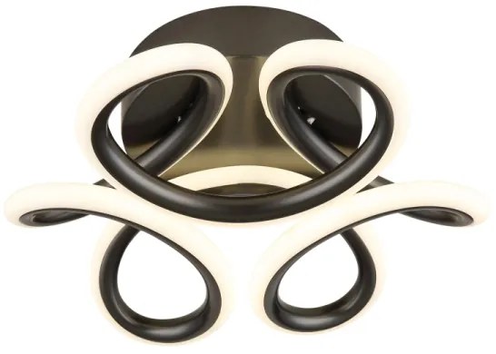 Globo 67386-24A - Lampada LED da soffitto MELISAND 24W/230V Ø26 cm nera