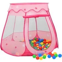 Tenda da Gioco per Bambini Rosa 102x102x82 cm 93673